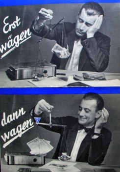 Adler Modelprogram 1937 "Erst waegen, dann wagen" Carbrochure (1246)
